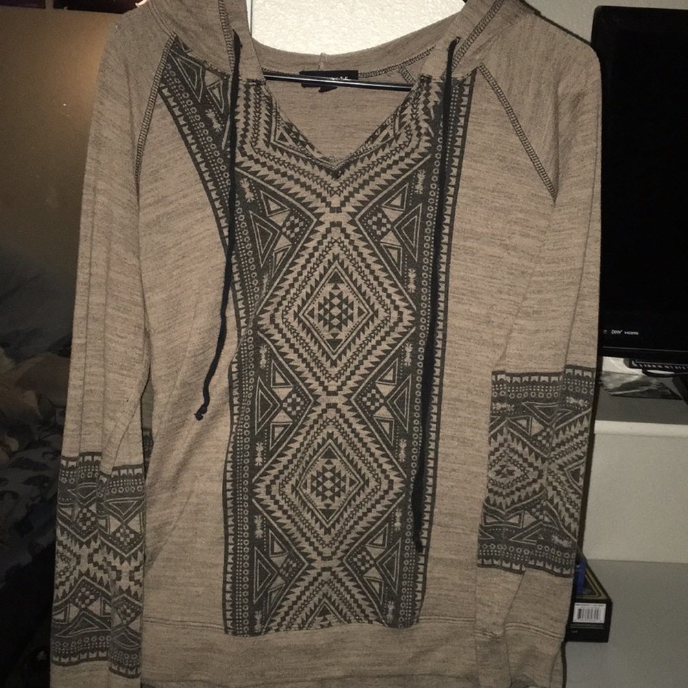 Large pullover hoodie
